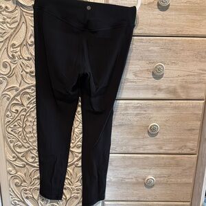 Athleta Black Ribbed Leggings
